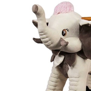 راکر فیل کودک چوبی نقره ای -اسباب بازی